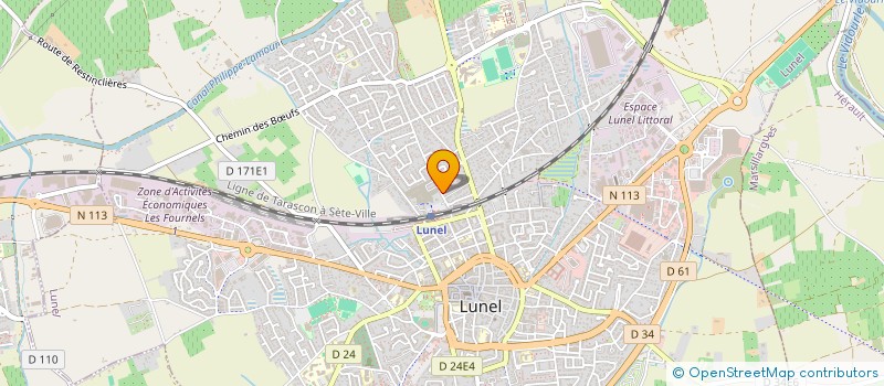 localisation de l'entreprise MADAME FANNY BOISSON  LUNEL