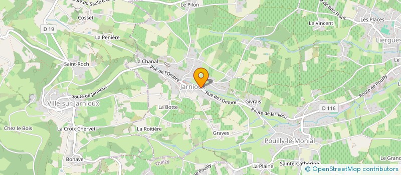 localisation de l'entreprise MADAME FANNY BOLAC à PORTE-DES-PIERRES-DOREES