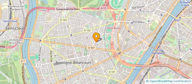 localisation de l'entreprise MADAME FANNY BONASSIES à BOULOGNE-BILLANCOURT