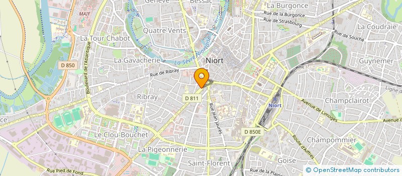localisation de l'entreprise MADAME FANNY BONNAUD à NIORT