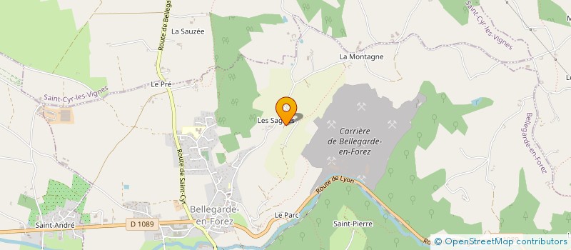 localisation de l'entreprise MADAME FANNY BONNIER  BELLEGARDE-EN-FOREZ