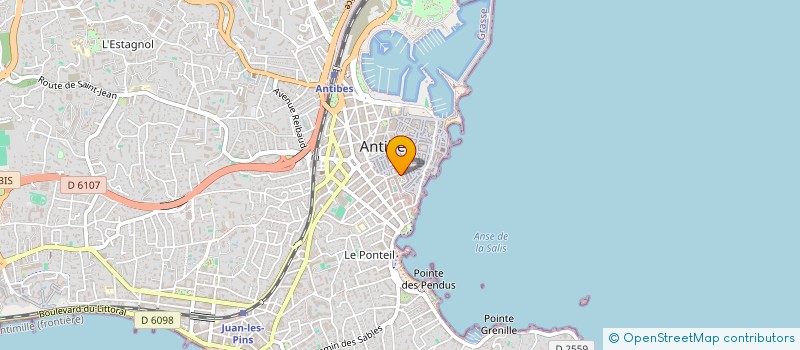 localisation de l'entreprise MADAME FANNY BONTEMPS  ANTIBES