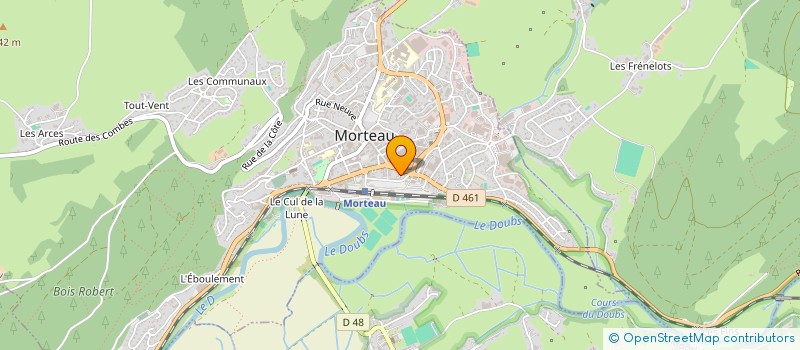 localisation de l'entreprise MADAME FANNY BONTEMPS  MORTEAU