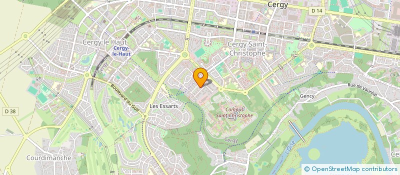 localisation de l'entreprise MADAME FANNY BORDESSOULES  CERGY