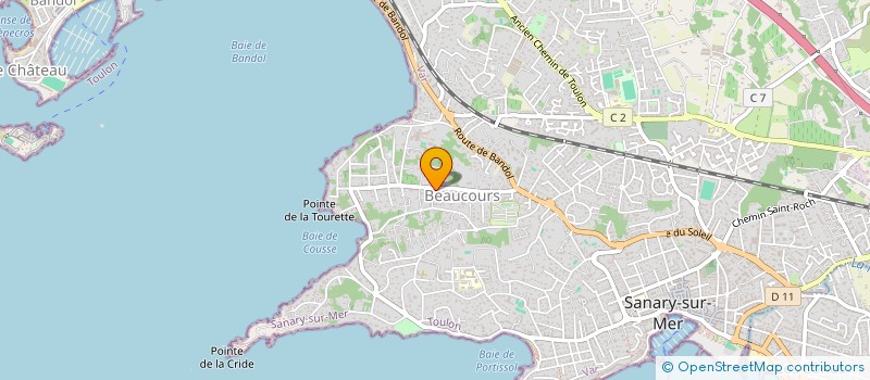 localisation de l'entreprise MADAME FANNY BORELLI à SANARY-SUR-MER