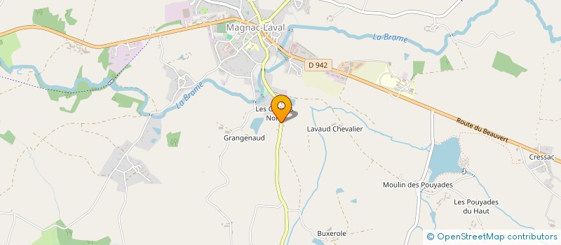 localisation de l'entreprise MADAME FANNY BOUCHARD à MAGNAC-LAVAL