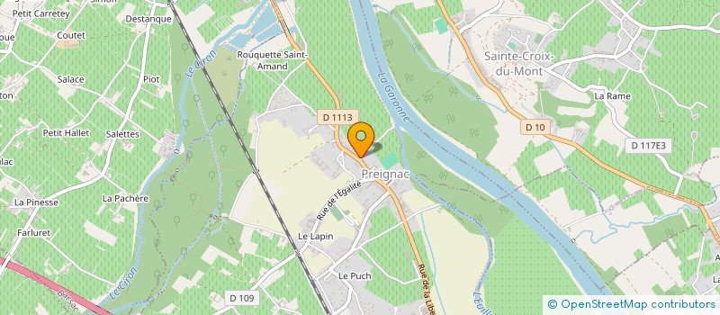 localisation de l'entreprise MADAME FANNY BOUDIE  PREIGNAC