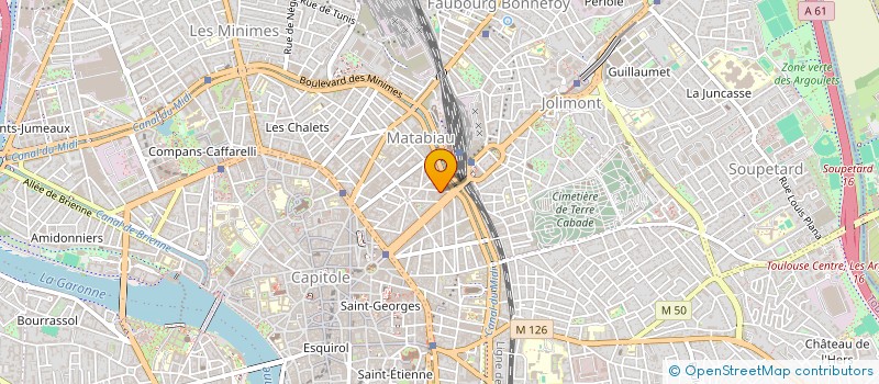 localisation de l'entreprise MADAME FANNY BOULLET  TOULOUSE