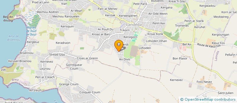 localisation de l'entreprise MADAME FANNY BOURCIER  LANDEDA