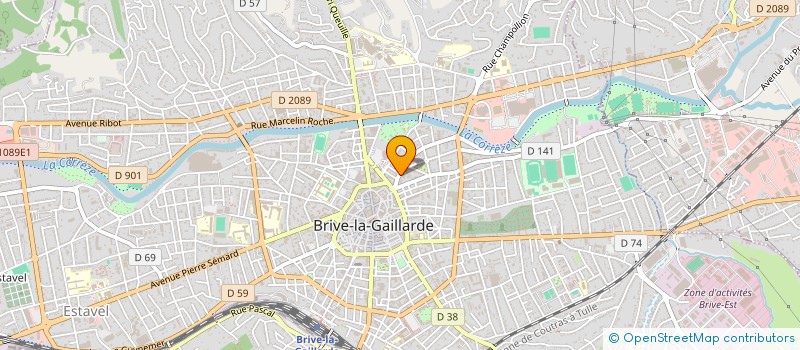 localisation de l'entreprise MADAME FANNY BOURDEAU à BRIVE-LA-GAILLARDE