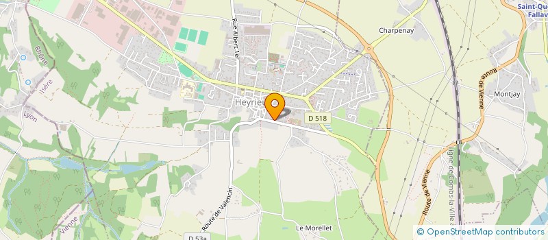 localisation de l'entreprise MADAME FANNY BREGERON  HEYRIEUX