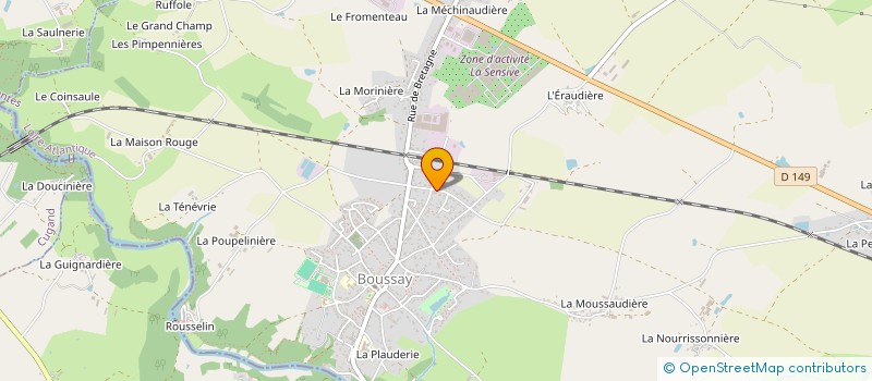 localisation de l'entreprise MADAME FANNY BROCHARD  BOUSSAY