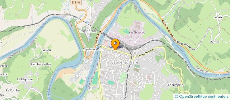 localisation de l'entreprise MADAME FANNY BROISSAND  CAPDENAC-GARE