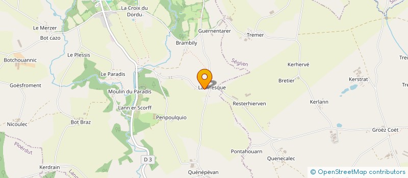 localisation de l'entreprise MADAME FANNY BROUSSOT  LANGOELAN