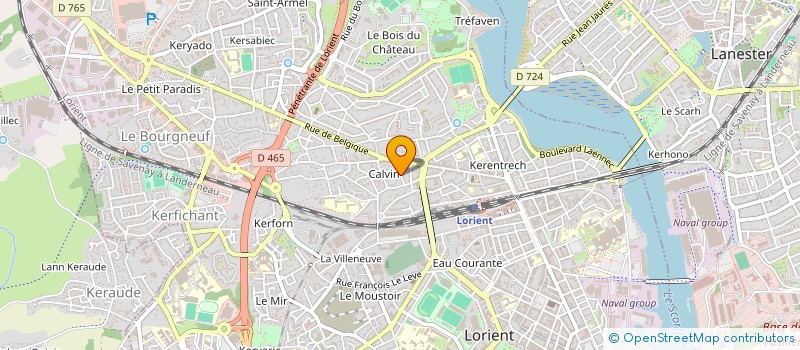 localisation de l'entreprise MADAME FANNY BRULAY  LORIENT