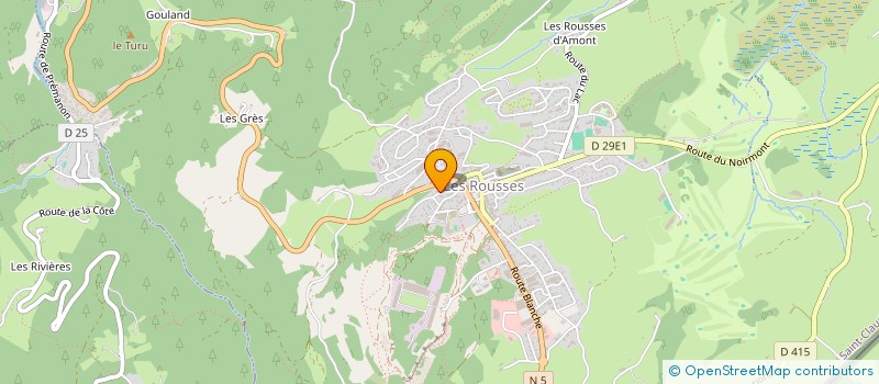 localisation de l'entreprise MADAME FANNY BUFFARD  LES ROUSSES