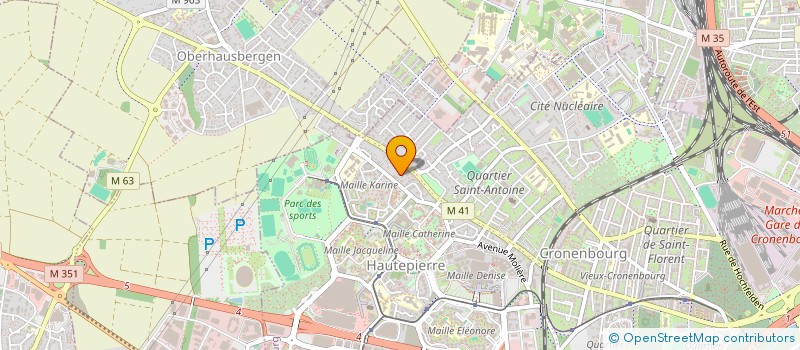 localisation de l'entreprise MADAME FANNY BUREAU à STRASBOURG