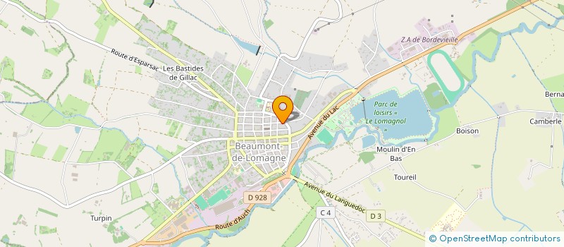 localisation de l'entreprise MADAME FANNY CABAL  BEAUMONT-DE-LOMAGNE