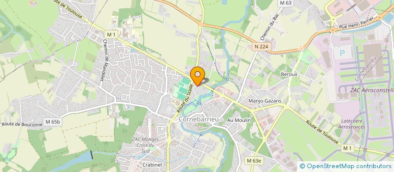 localisation de l'entreprise MADAME FANNY CABRERA  CORNEBARRIEU