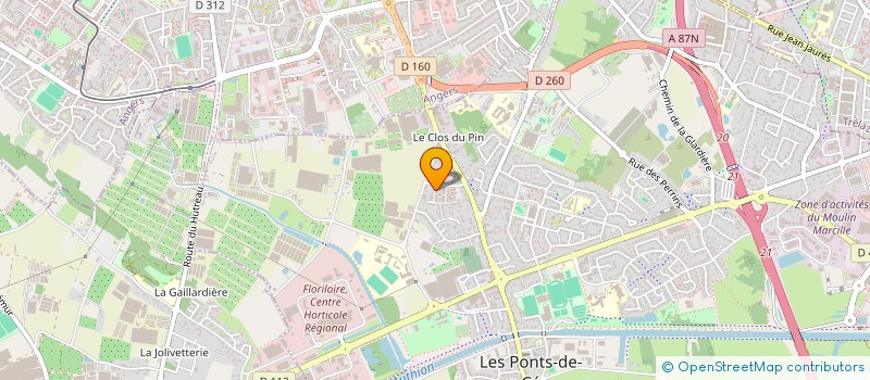 localisation de l'entreprise MADAME FANNY CAILLEAUD  LES PONTS-DE-CE