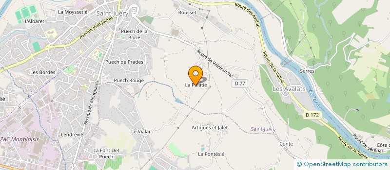 localisation de l'entreprise MADAME FANNY CAMINADE  SAINT JUERY