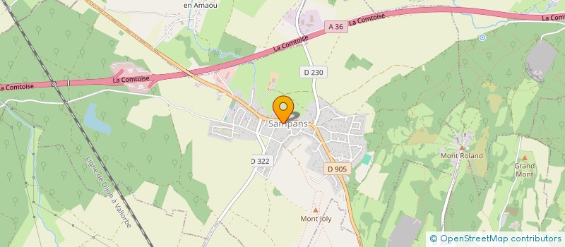 localisation de l'entreprise MADAME FANNY CANTOT  SAMPANS