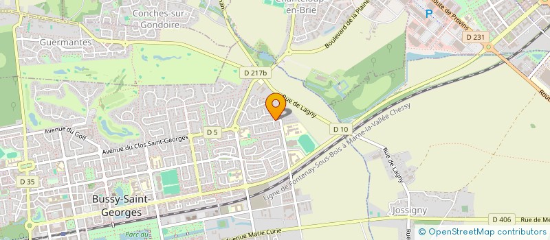 localisation de l'entreprise MADAME FANNY CARCENAC  BUSSY-SAINT-GEORGES