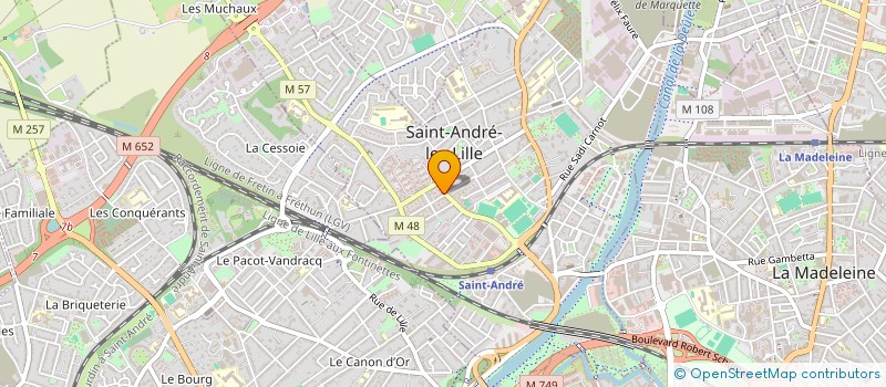 localisation de l'entreprise MADAME FANNY CARLIER  SAINT-ANDRE-LEZ-LILLE