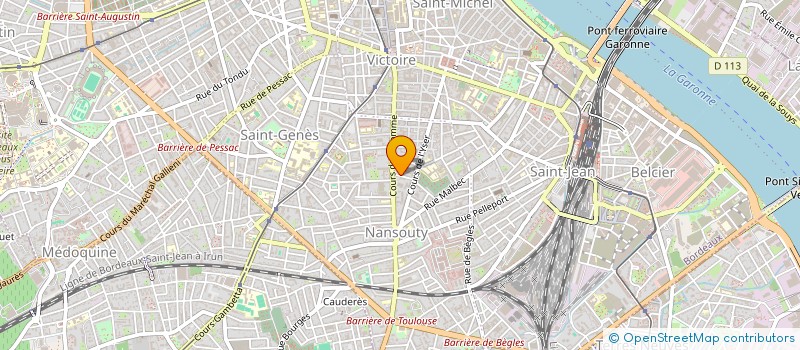 localisation de l'entreprise MADAME FANNY CARON  BORDEAUX