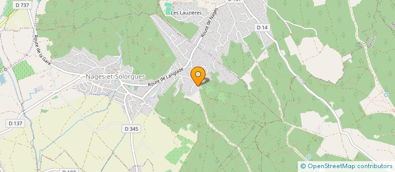 localisation de l'entreprise MADAME FANNY CARRIERE  NAGES-ET-SOLORGUES