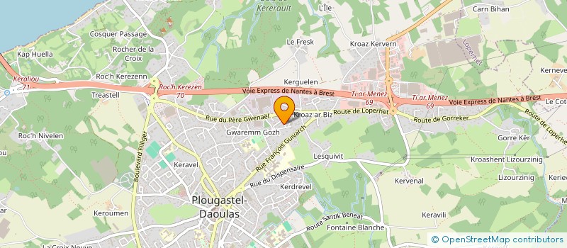 localisation de l'entreprise MADAME FANNY CASTEL  PLOUGASTEL-DAOULAS