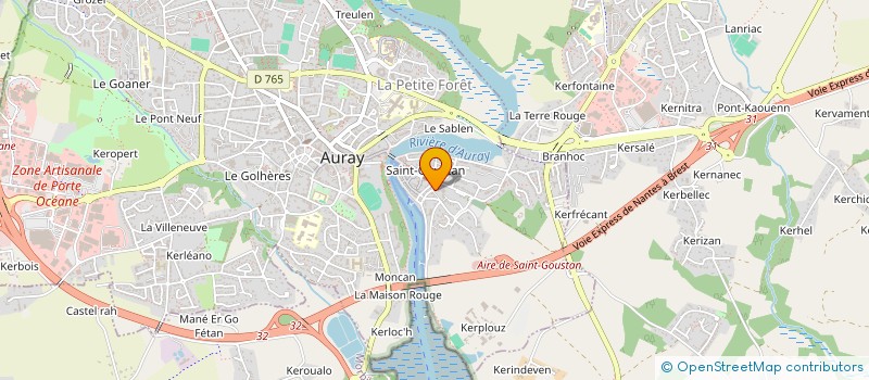 localisation de l'entreprise MADAME FANNY CAZALA à AURAY