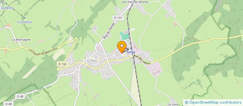 localisation de l'entreprise MADAME FANNY CHABOD  GILLEY