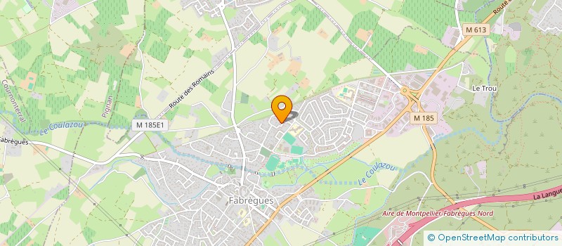 localisation de l'entreprise MADAME FANNY CHALANDAR  FABREGUES