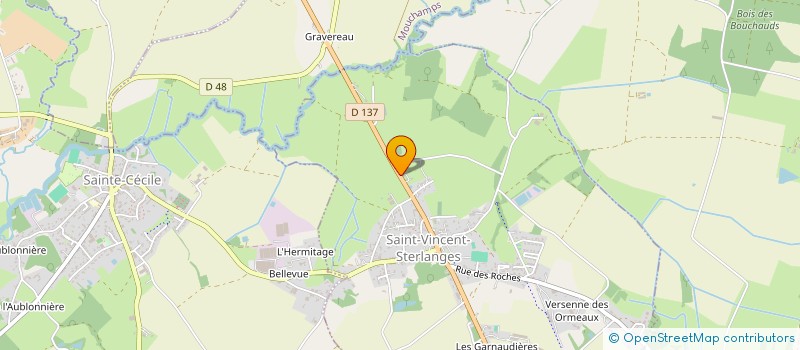 localisation de l'entreprise MADAME FANNY CHAMPALOUX  SAINT-VINCENT-STERLANGES