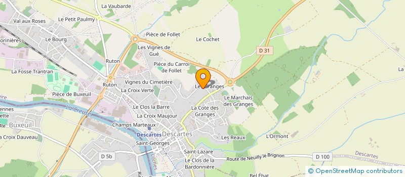 localisation de l'entreprise MADAME FANNY CHARON  DESCARTES