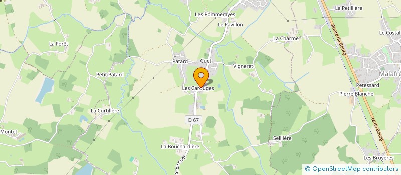 localisation de l'entreprise MADAME FANNY CHAROY à MONTREVEL-EN-BRESSE