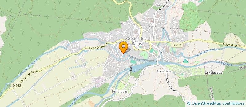 localisation de l'entreprise MADAME FANNY CHASSAING à GREOUX-LES-BAINS
