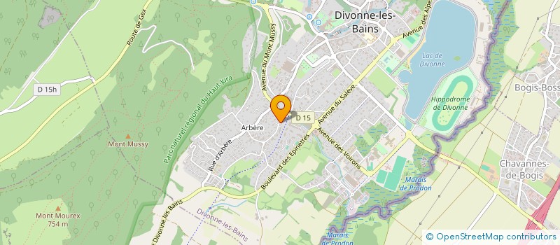 localisation de l'entreprise MADAME FANNY CHAUDOIS à DIVONNE-LES-BAINS