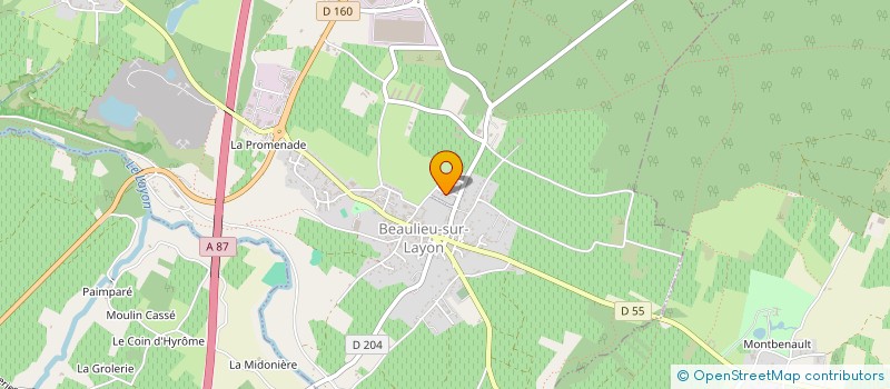 localisation de l'entreprise MADAME FANNY CHOUTEAU à BEAULIEU-SUR-LAYON