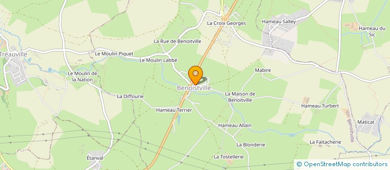 localisation de l'entreprise MADAME FANNY CHRETIEN  HEAUVILLE