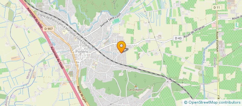 localisation de l'entreprise MADAME FANNY CLAPIER  PIOLENC