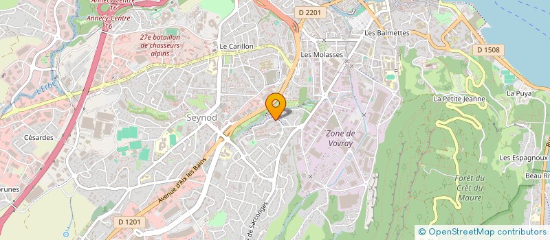 localisation de l'entreprise MADAME FANNY CLAUDE à ANNECY