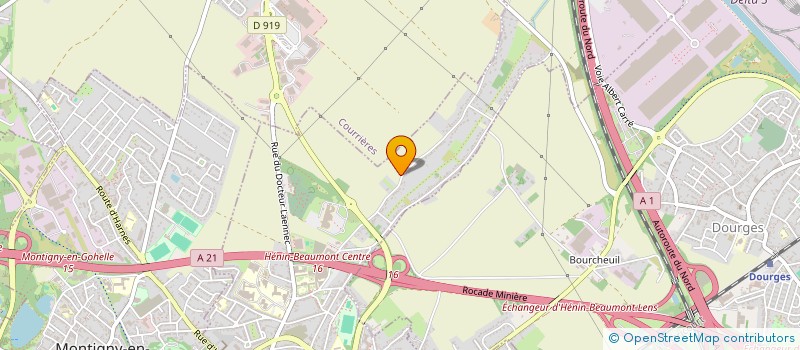 localisation de l'entreprise MADAME FANNY COEUGNET à HENIN-BEAUMONT