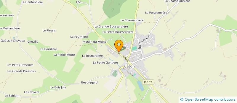 localisation de l'entreprise MADAME FANNY COGRANNE à CETON