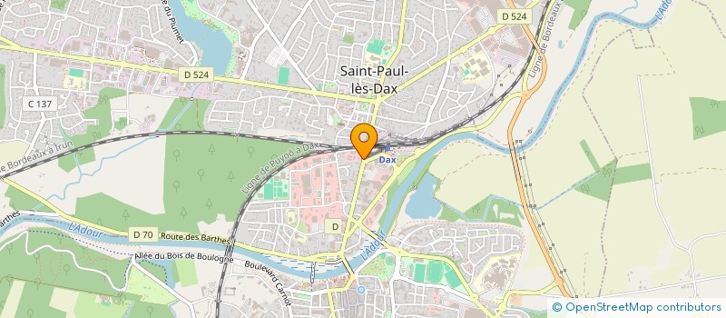 localisation de l'entreprise MADAME FANNY COLUCCI à DAX