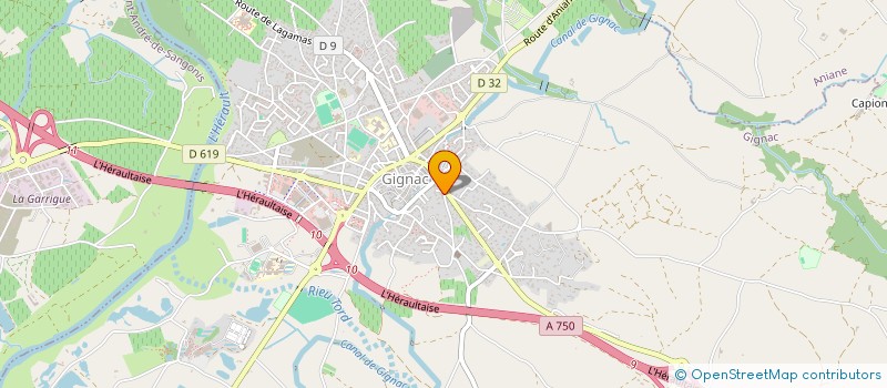 localisation de l'entreprise MADAME FANNY COMBESCURE  GIGNAC