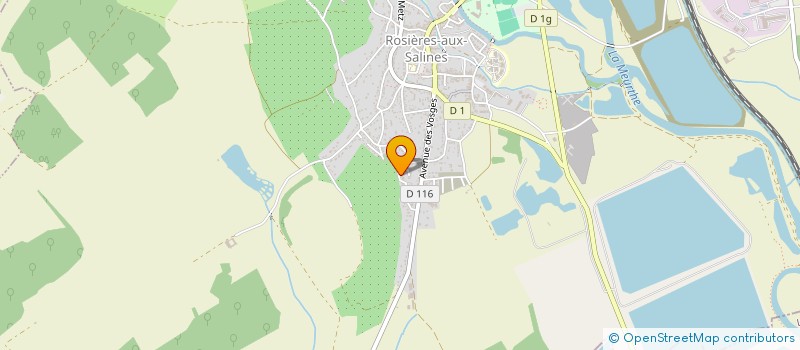 localisation de l'entreprise MADAME FANNY COMMUNAL  ROSIERES-AUX-SALINES