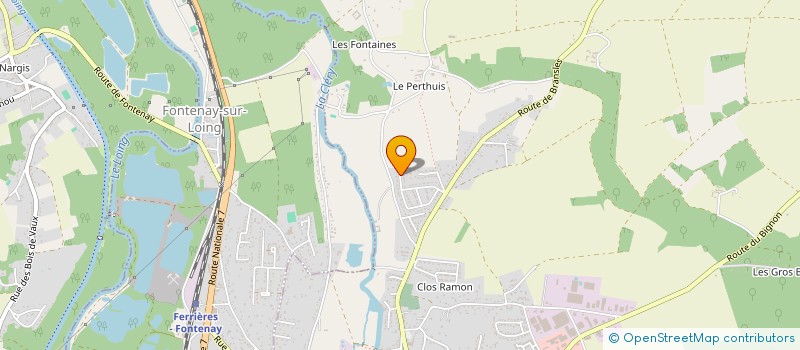 localisation de l'entreprise MADAME FANNY COROUGE à FERRIERES-EN-GATINAIS