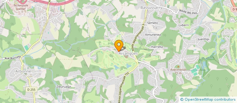 localisation de l'entreprise MADAME FANNY COSSE  ARCANGUES